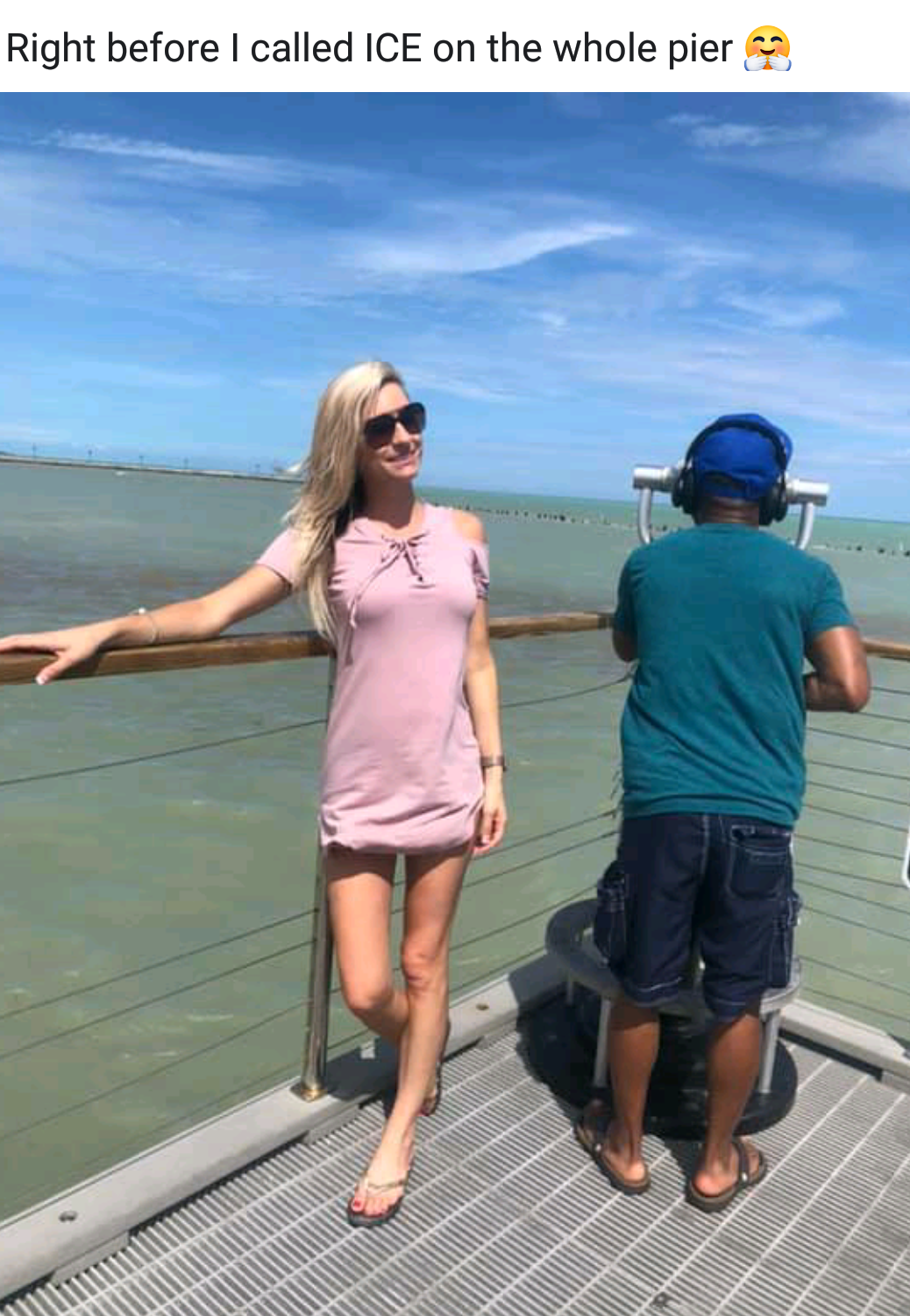Right before I called Ice on the whole pier
