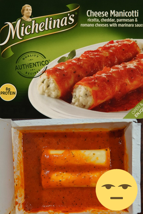 appetizer - Cheese Manicotti cheddar,  ricotta, cheddar, parmesan & romano cheeses with marinara sauce Authentico Protein