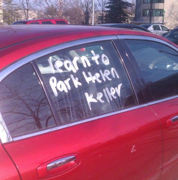 things to write on your car - Learnio park Helen Keller