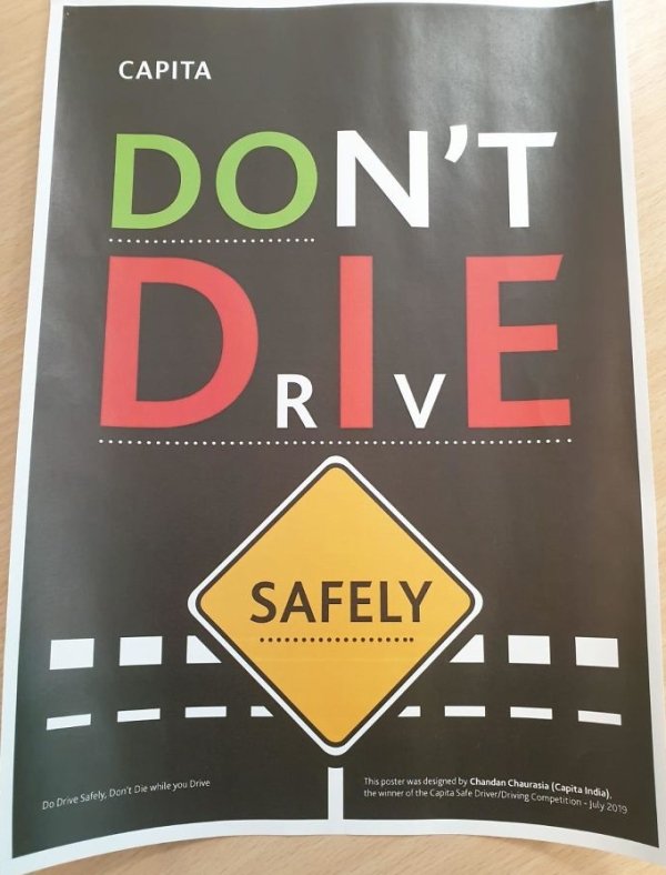 capita do die safely - Capita Don'T Drive Safely Thisccster was designed by Chandan Chaurasia Capitando the winner of the Capita Sale DriverDreng Competition wing competition Do Drive Safely. Don't Die while you Drive