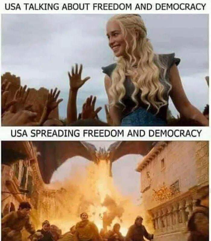usa democracy meme - Usa Talking About Freedom And Democracy Usa Spreading Freedom And Democracy