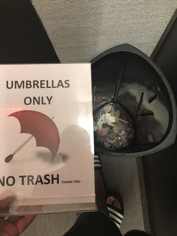 Umbrellas Only No Trash Thank You Thank You S