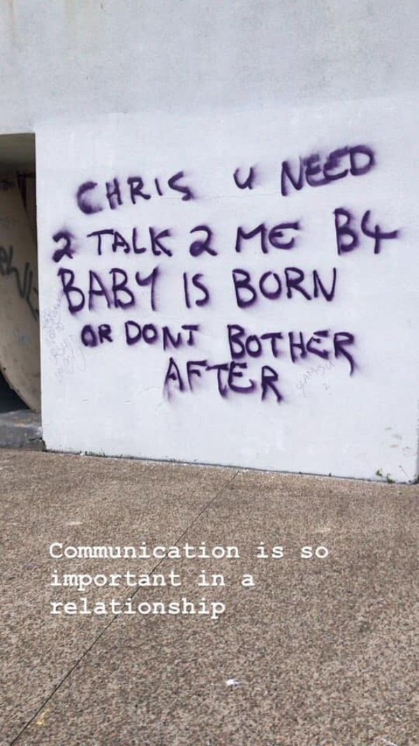 frankston graffiti - Chris U Need 2 Talk Baby Is Born Or Doni Bother After Communication is so important in a relationship