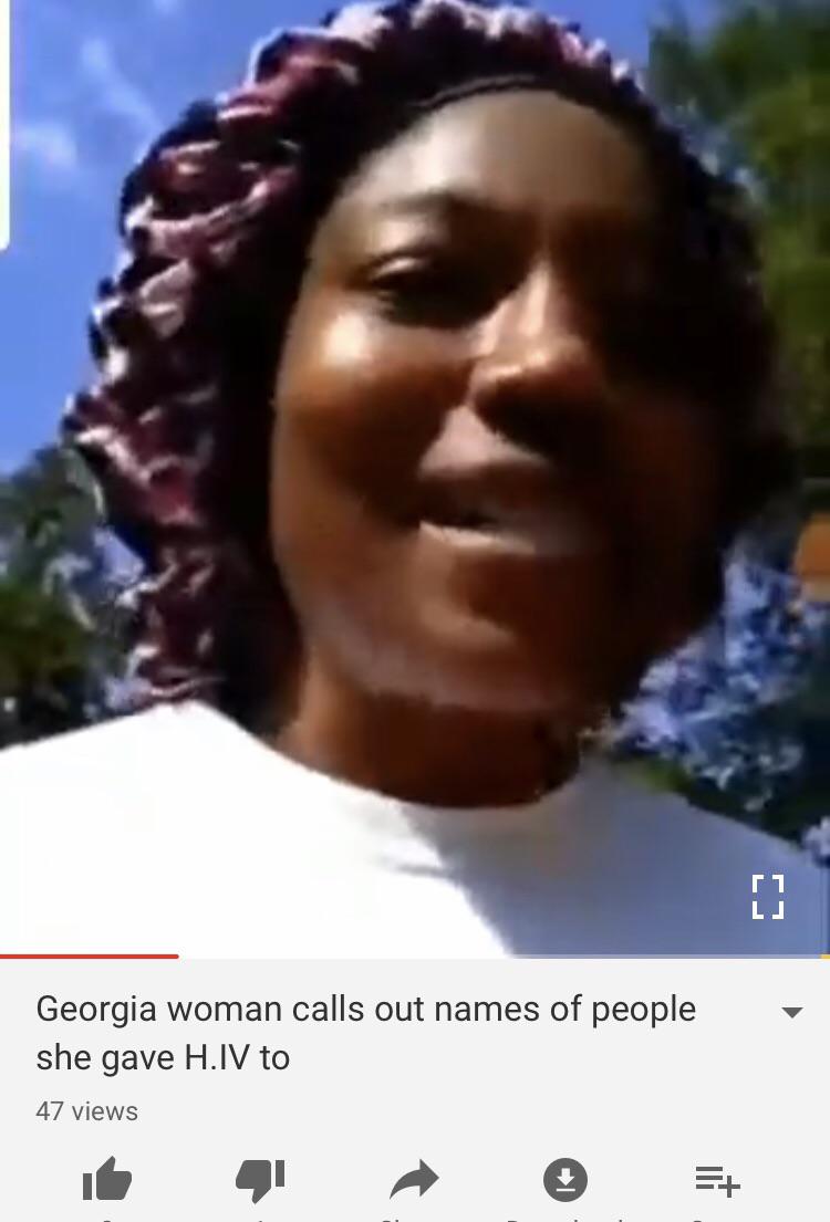 hairstyle - Georgia woman calls out names of people she gave H.Iv to 47 views