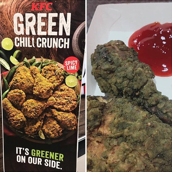 KFC - Green Chili Crunch Spicy Lime It'S Greener On Our Side.