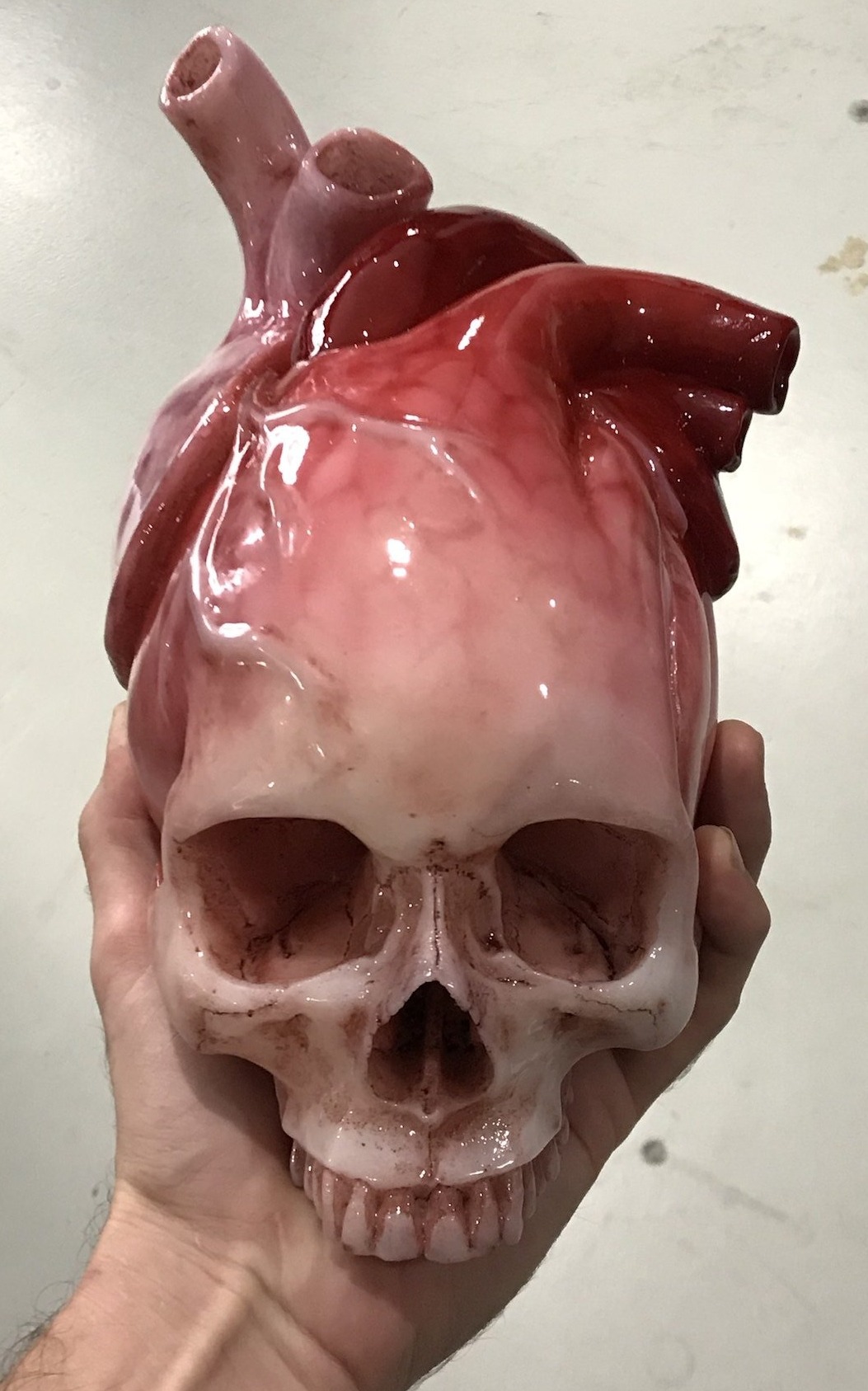 skull heart head