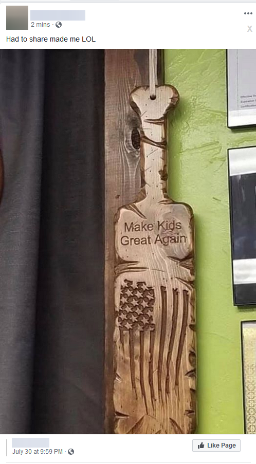 make kids great again paddle - Had to made me Lol Make Kids Great Again Page