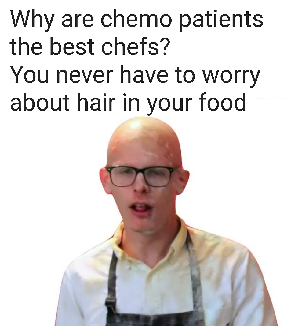 transparent idubbbz png - Why are chemo patients the best chefs? You never have to worry about hair in your food