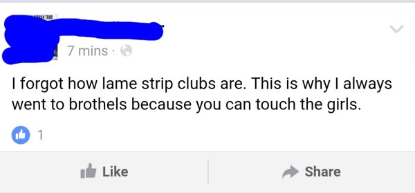 I forgot how lame strip clubs are. This is why I always went to brothels because you can touch the girls. Ib 1 1