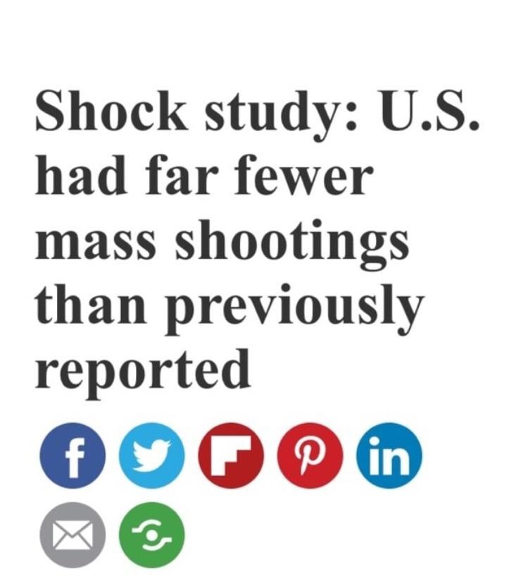 financial express - Shock study U.S. had far fewer mass shootings than previously reported