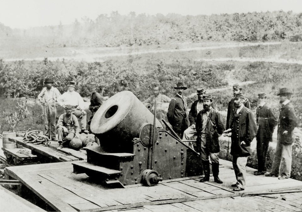 The Seacoast Mortar called “The Dictator” at the Siege of Petersburg, 1864.