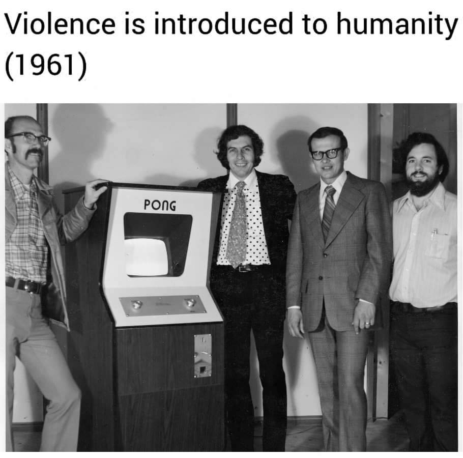 violence is introduced to humanity 1961 - Violence is introduced to humanity 1961 Pong