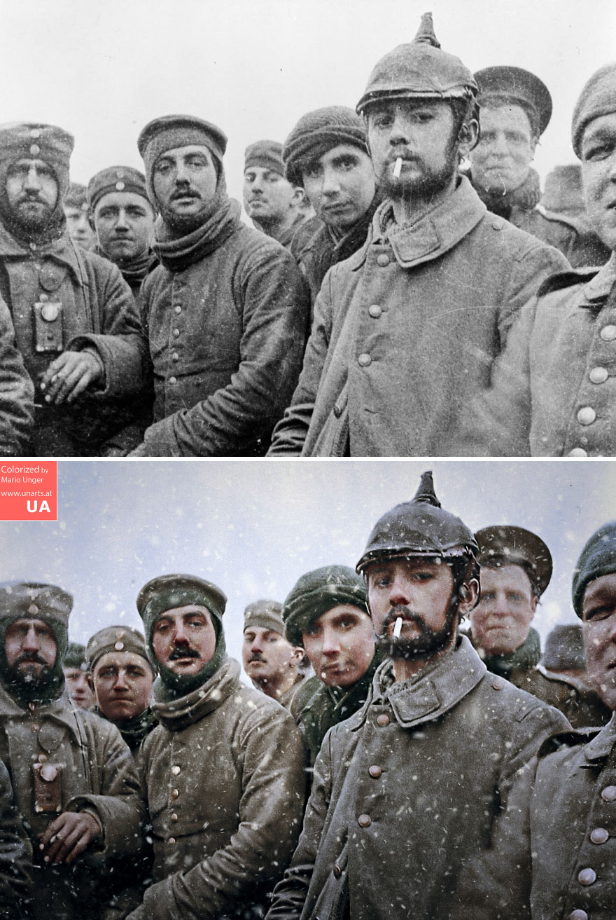 colorized vintage ww1 photos soldiers - Colorized by Mario Unger Ua