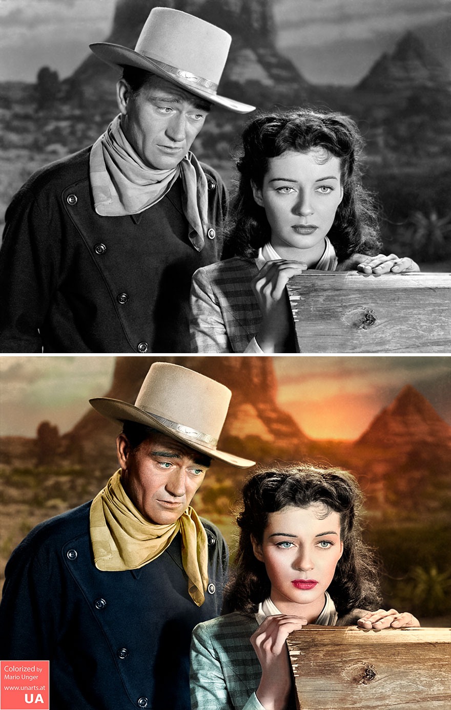 colorized vintage angel and the badman 1947 - Colorized by Mario Unger Ua