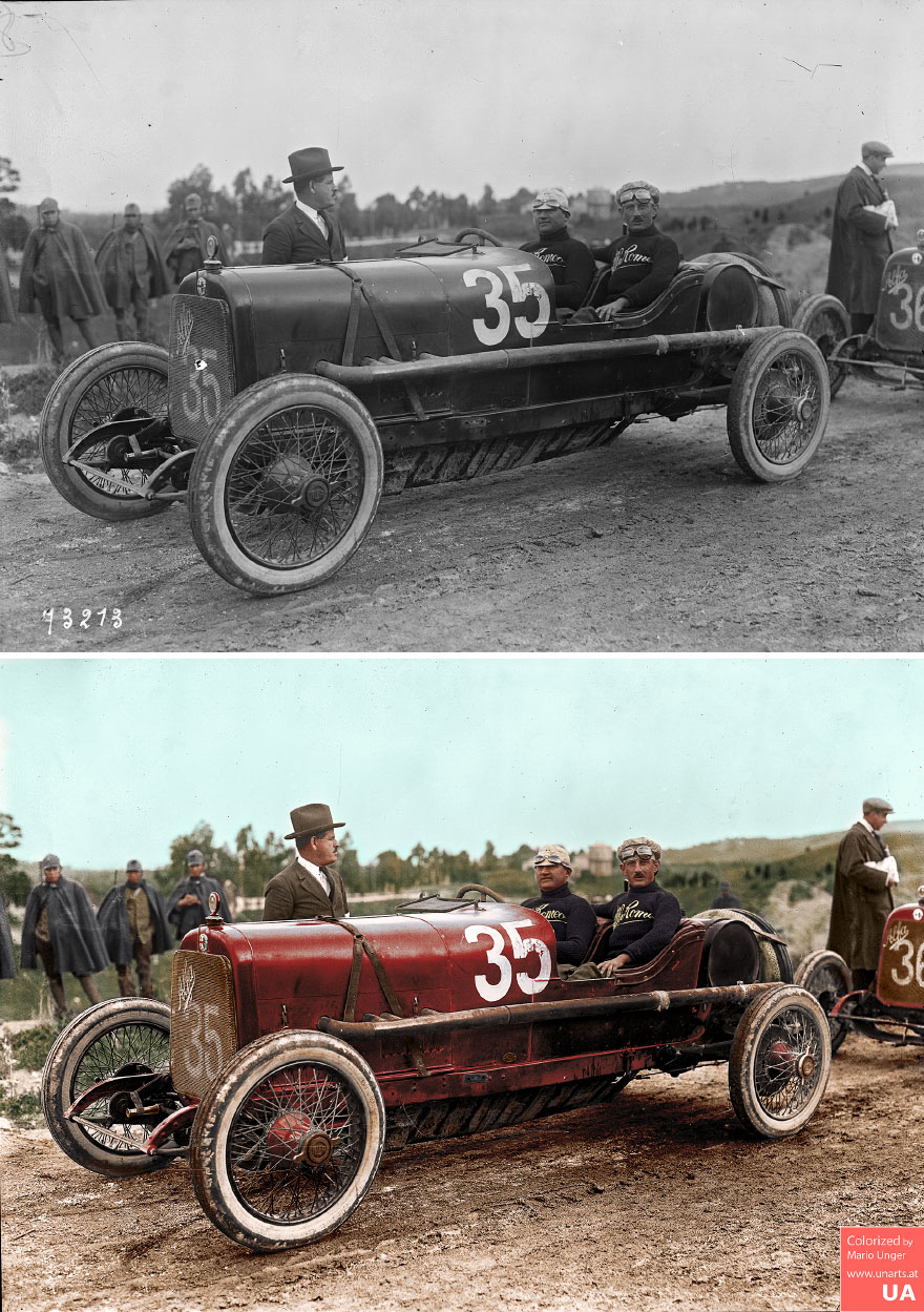 colorized vintage torpedo 20 30 hp - To 93213 . O Colorized by Mario Unger Ua