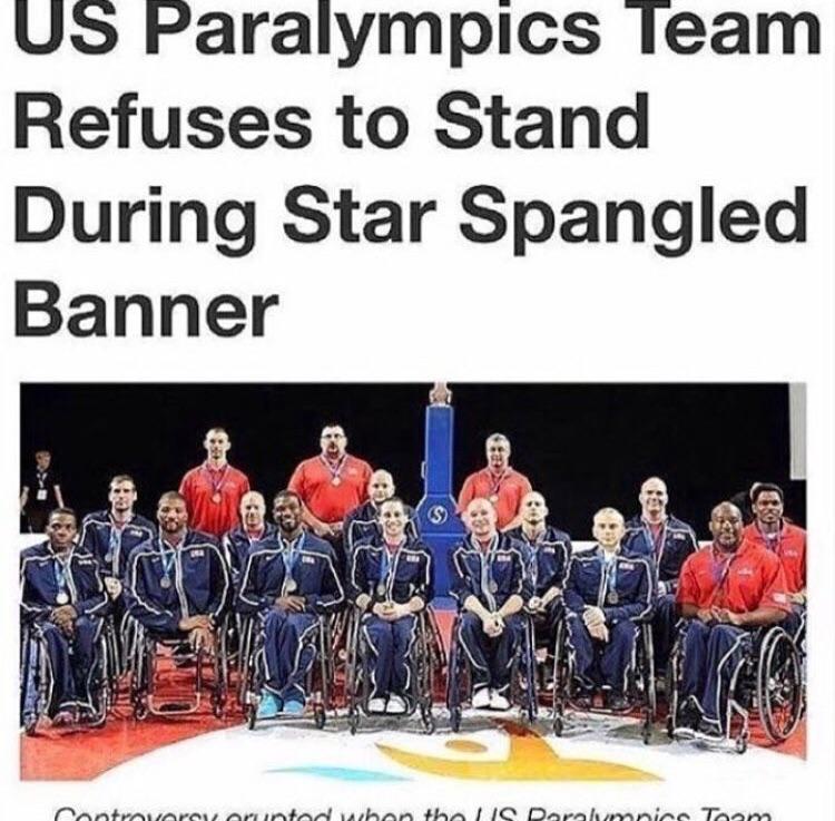 us paralympics team refuses to stand - Us Paralympics Team Refuses to Stand During Star Spangled Banner Controverevarunted when the li Daralumnino Toom