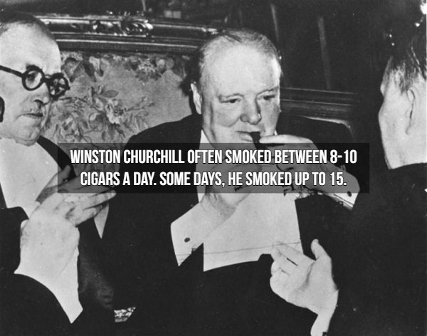 winston churchill martini - Winston Churchill Often Smoked Between 810 Cigars A Day. Some Days, He Smoked Up To 15.
