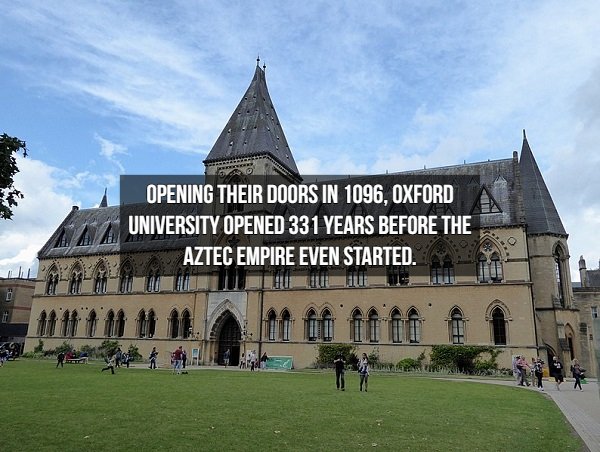 university of oxford, natural history museum - Opening Their Doors In 1096, Oxford University Opened 331 Years Before The Aztec Empire Even Started. Ithub. W