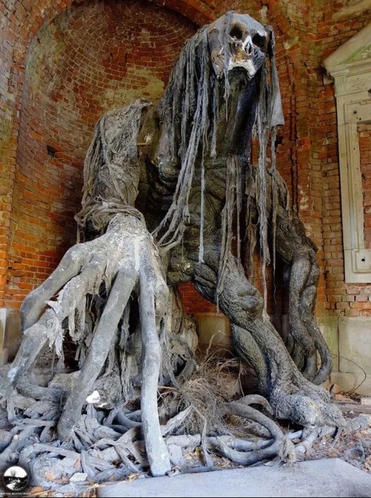 demon statue in poland