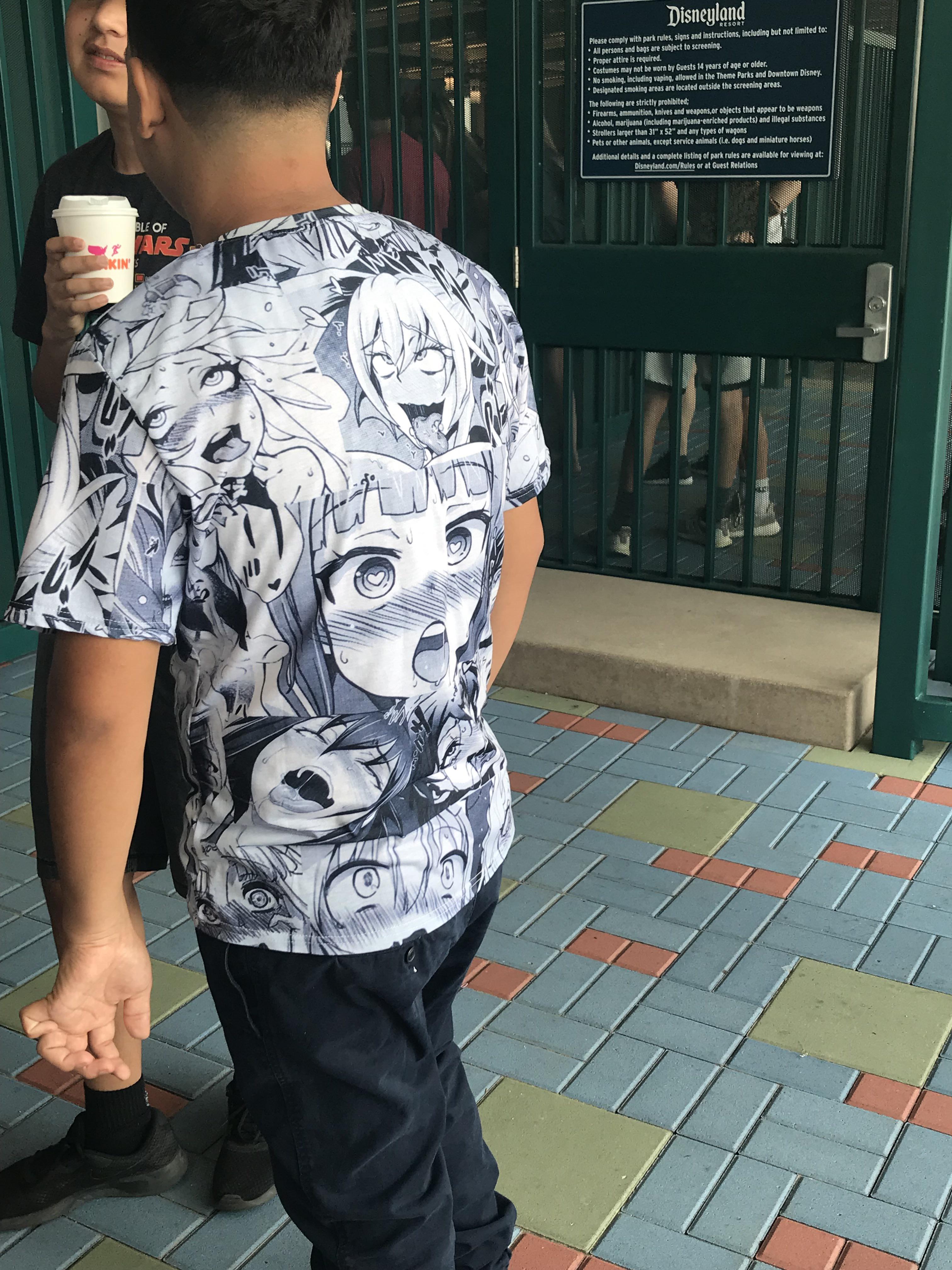 t shirt with anime girls faces