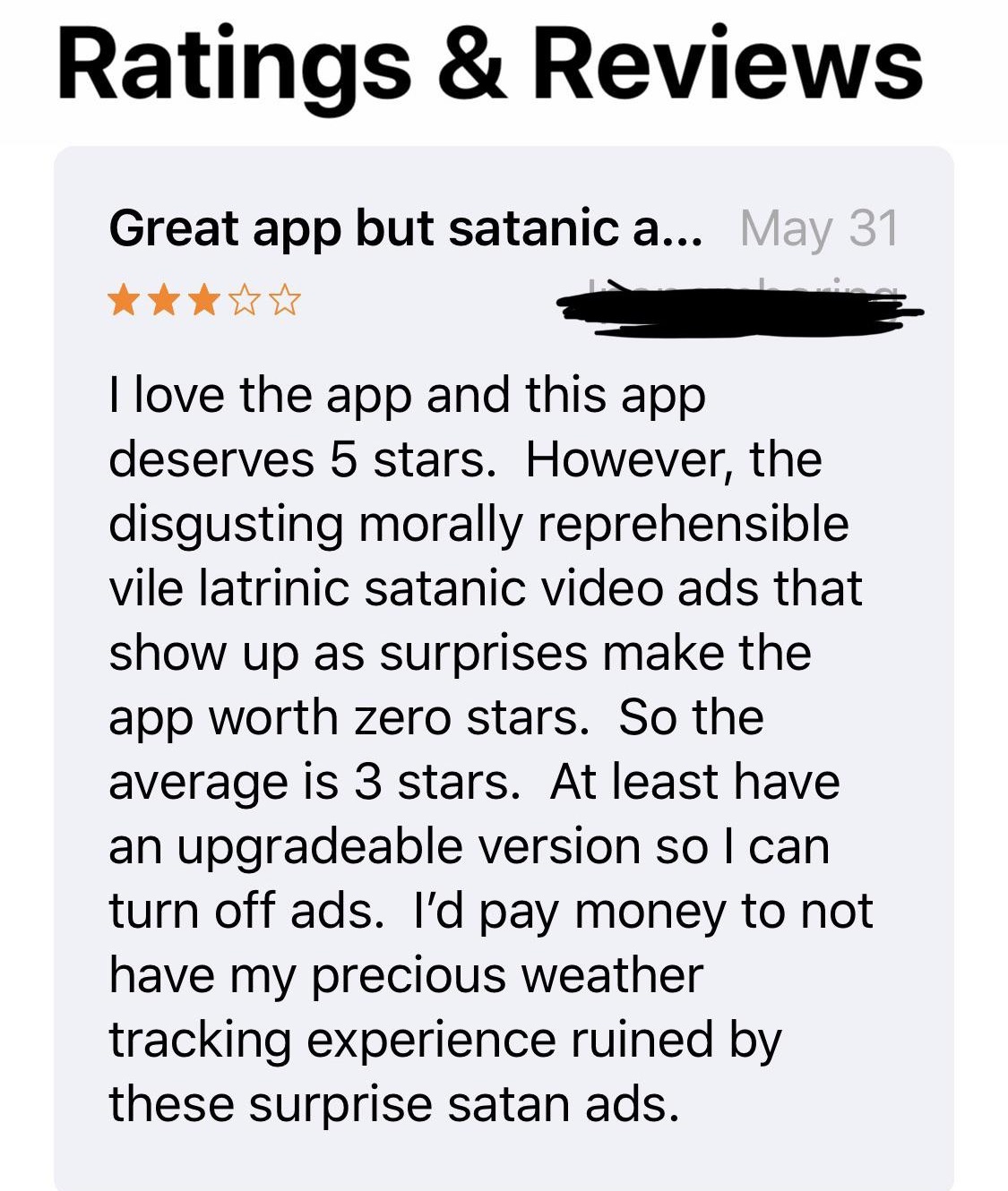 hollingsworth & vose - Ratings & Reviews Great app but satanic a... May 31 I love the app and this app deserves 5 stars. However, the disgusting morally reprehensible vile latrinic satanic video ads that show up as surprises make the app worth zero stars.