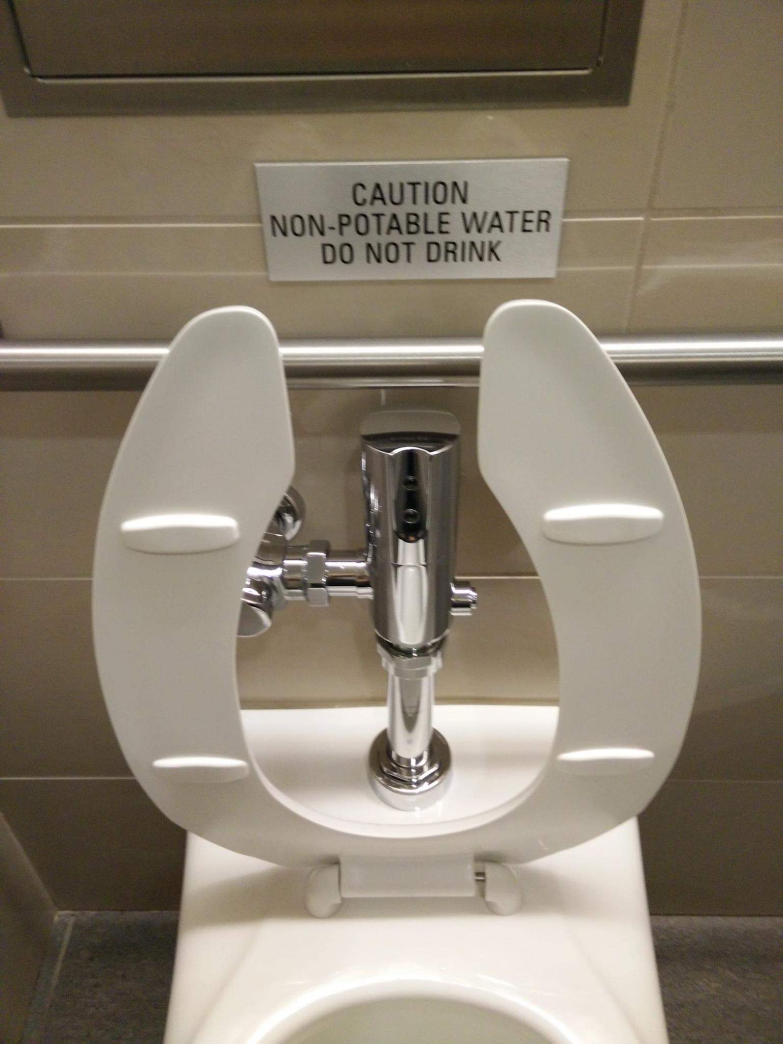 tap - Caution NonPotable Water Do Not Drink