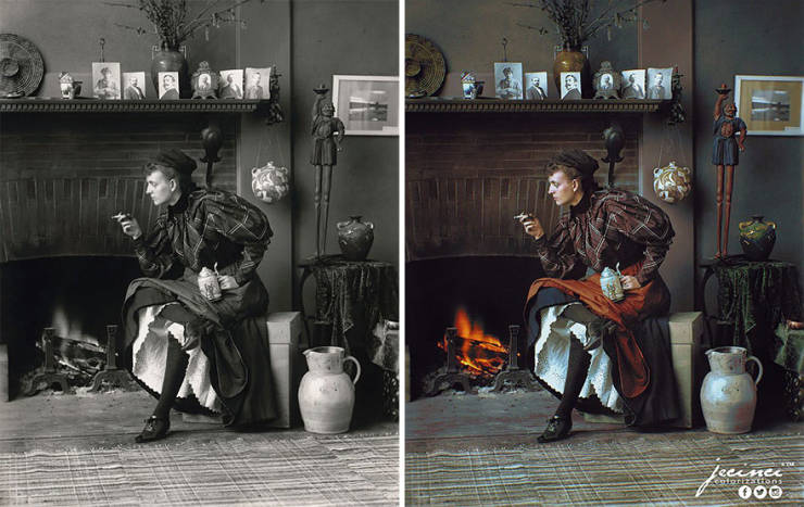 Frances Benjamin Johnston, Self-Portrait (As New Woman), 1896