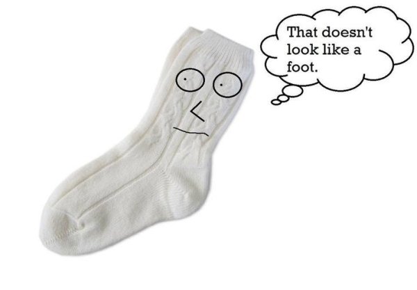 sock fapping - That doesn't look a foot.