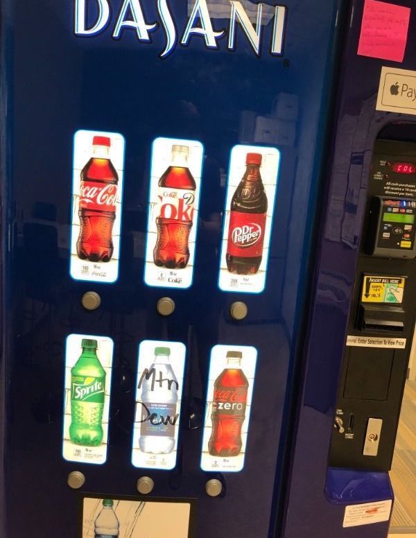 vending machine - Dajani Pay Ddr Tepper Fox Per zero Dew