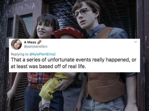 series of unfortunate events violet - A Mess That a series of unfortunate events really happened, or at least was based off of real life.