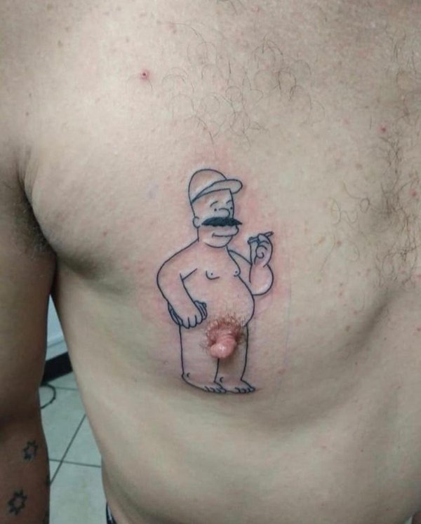 homer simpson penis tattoo