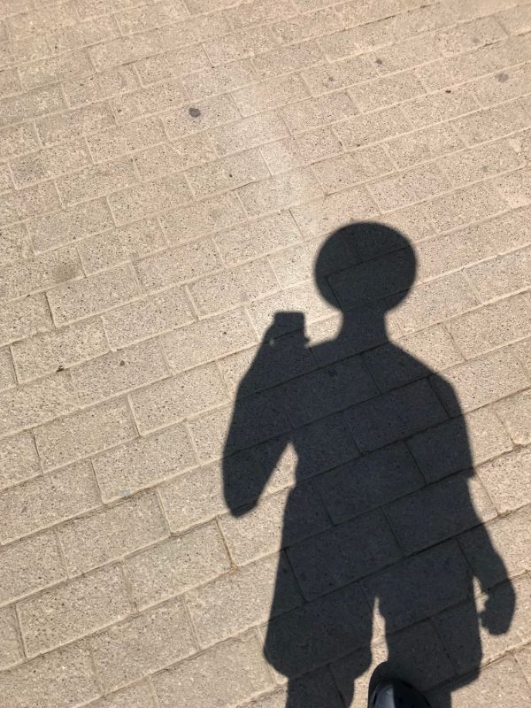 “The hat I was wearing made my shadow have a perfectly circular head.”