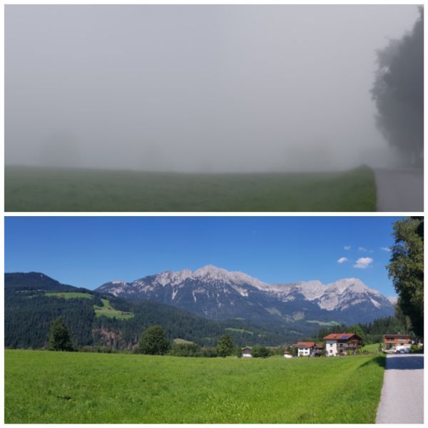 “The fog lifting and changing the view from my house between 8am and 10am.”