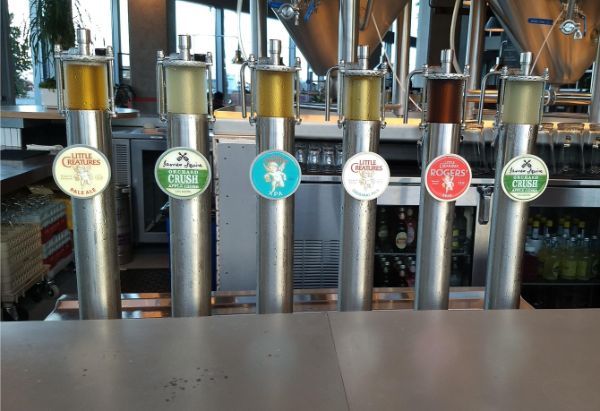 “These beer taps let you see what the beer looks like.”