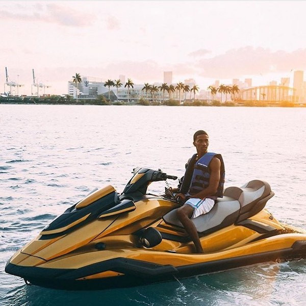 rich kids instagram king combs gold jet ski