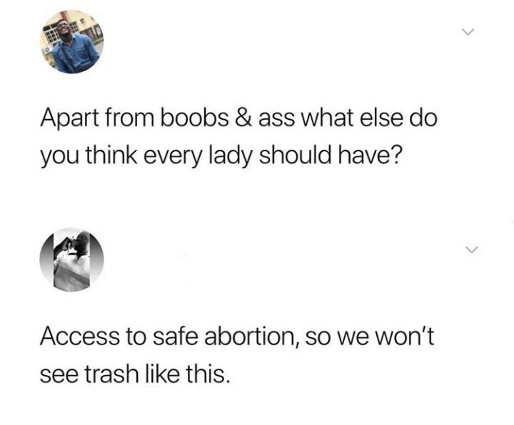 body jewelry - Apart from boobs & ass what else do you think every lady should have? Access to safe abortion, so we won't see trash this.