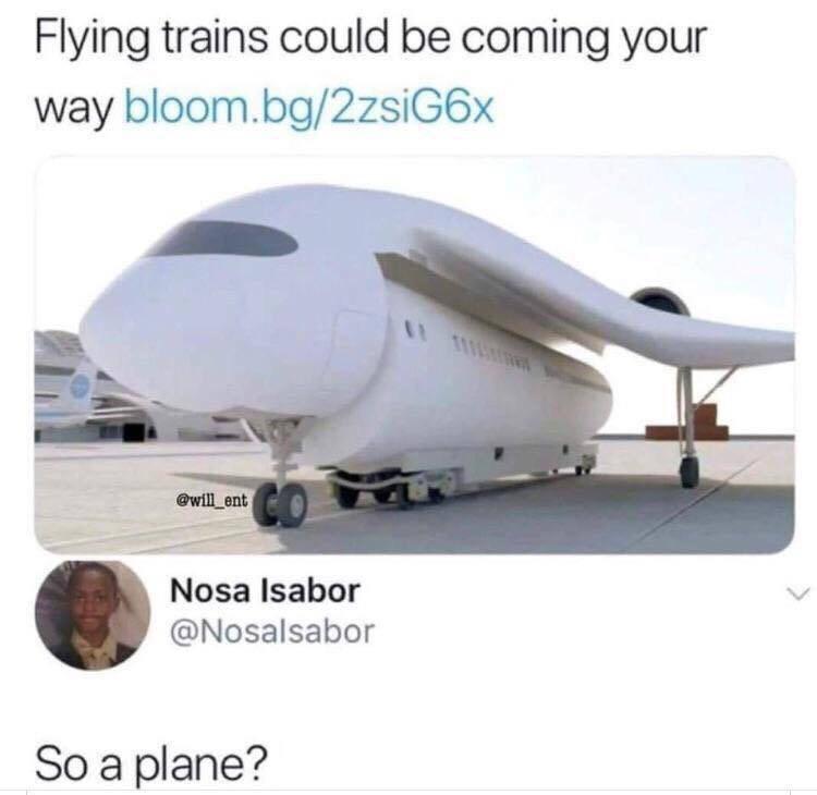 wingless plane - Flying trains could be coming your way bloom.bg2zsiG6x Nosa Isabor So a plane?