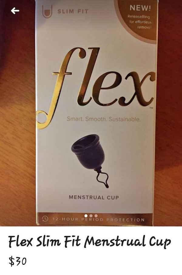 cursed image Slim Fit New! Release Ring for effortless remove flex Smart Smooth. Sustainable. Menstrual Cup 012Hour Period Protection Flex Slim Fit Menstrual Cup $30