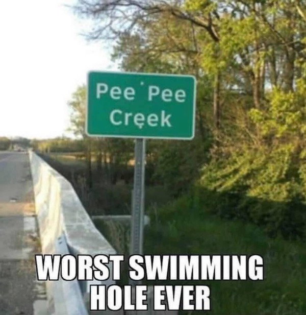 cursed image pee pee creek - Pee Pee Creek Worst Swimming Hole Ever