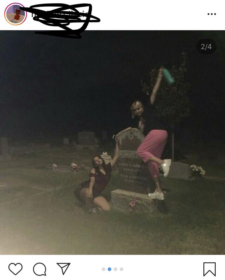 pissing off the dead