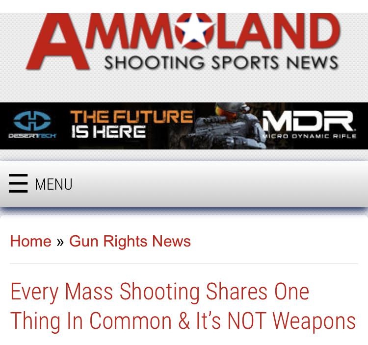 multimedia - Ammoland Shooting Sports News The Future Deserteck Is Here Dr. Micro Dynamic Rifle Menu Home Gun Rights News Every Mass Shooting One Thing In Common & It's Not Weapons