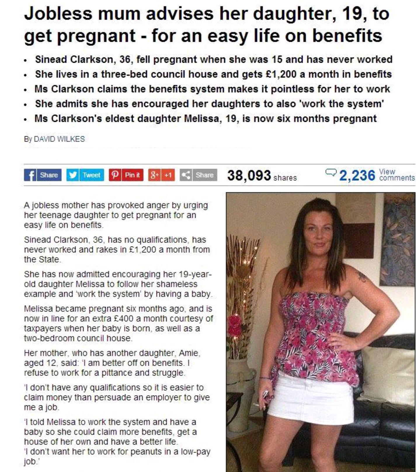 Jobless mum advises her daughter, 19, to get pregnant - for an easy life on benefits