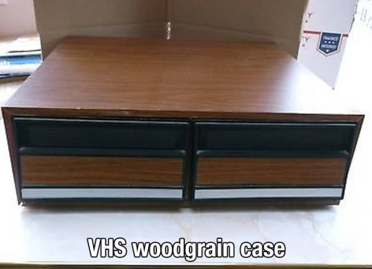wood grain vcr - Vhs woodgrain case