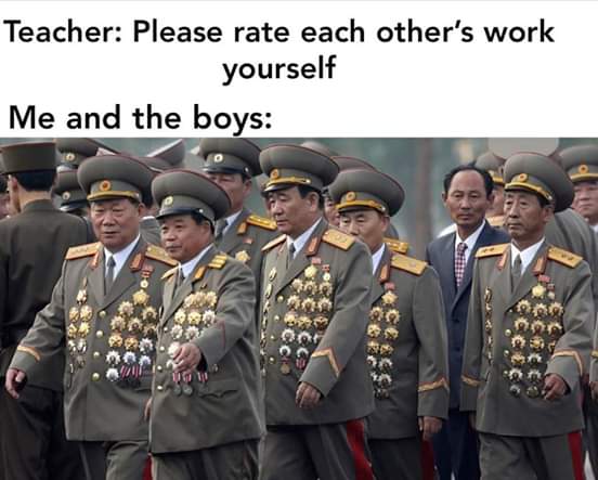 teacher please rate each others work - Teacher Please rate each other's work yourself Me and the boys Vi Gi
