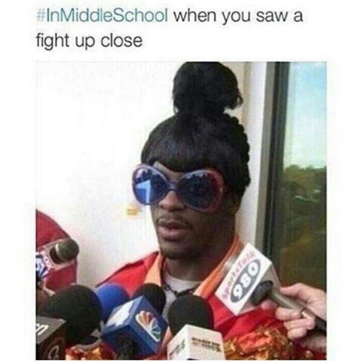 middle school memes - Middle School when you saw a fight up close