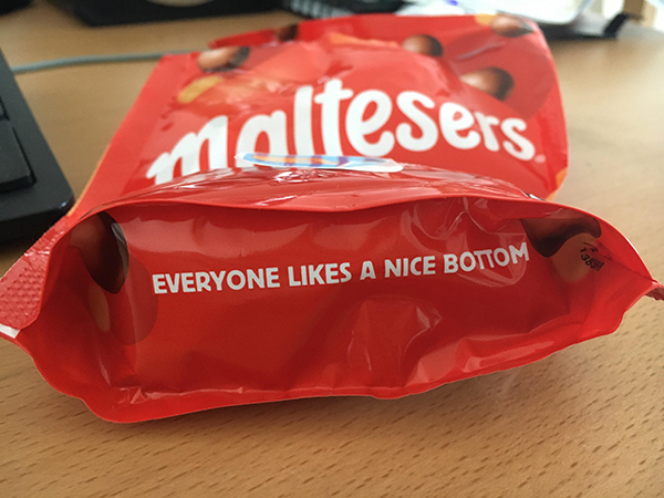 orange - maltesers Everyone A Nice Bottom