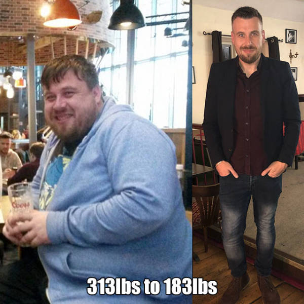 men slimming world transformation - 3131bs to 183lbs