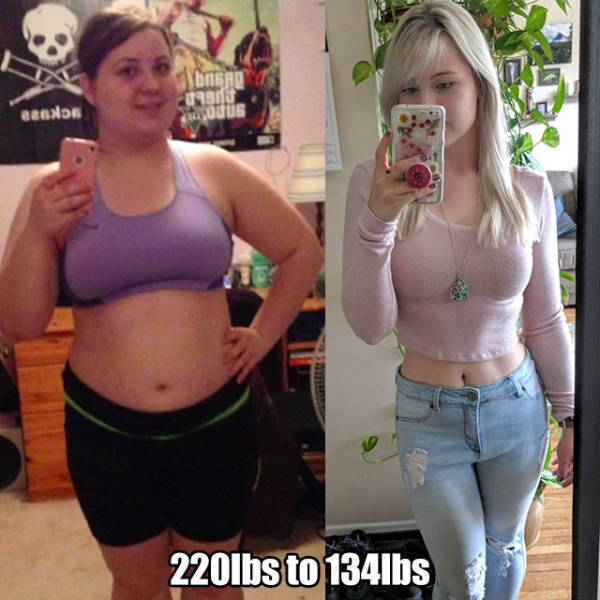 4 year transformation female - Legno 220lbs to 134lbs