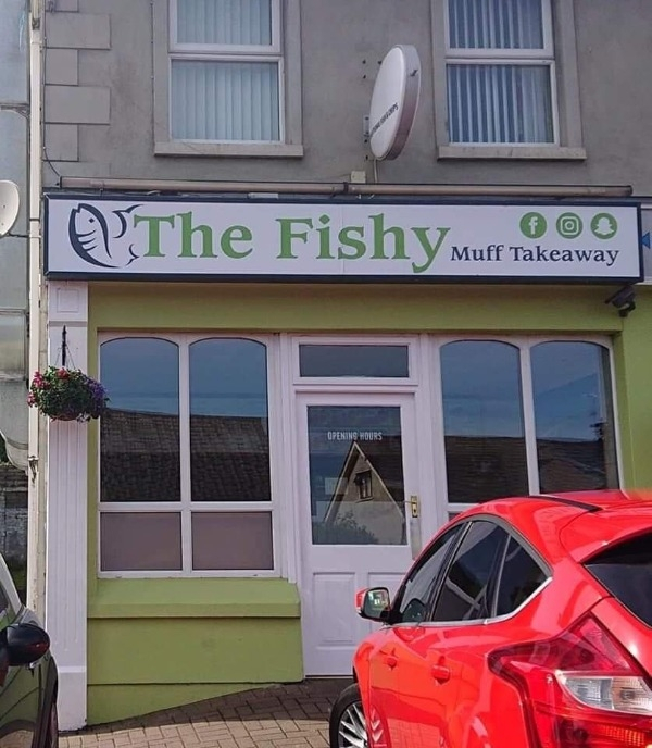 window - O'The Fishy mu fakeava Muff Takeaway Opening Hours