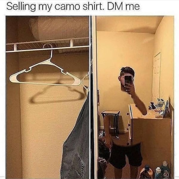 selling my camo shirt - Selling my camo shirt. Dm me